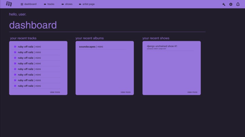 Minerva Music App – screenshot 1