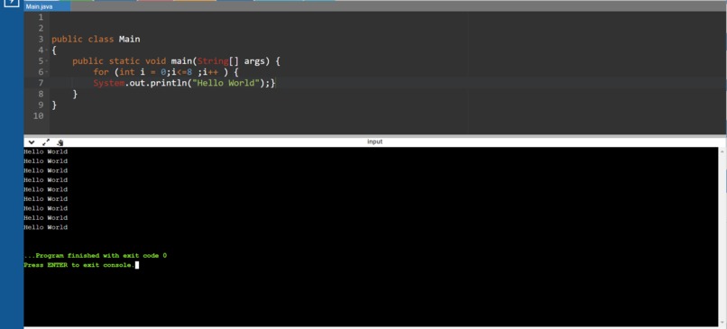 hello world challenge – screenshot 1