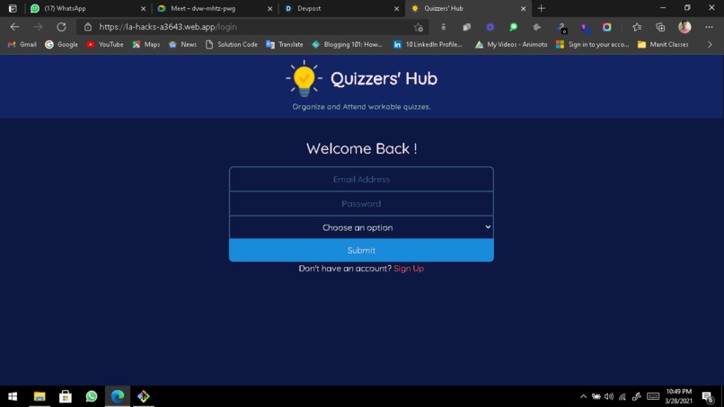 Quizzers' Hub – screenshot 2