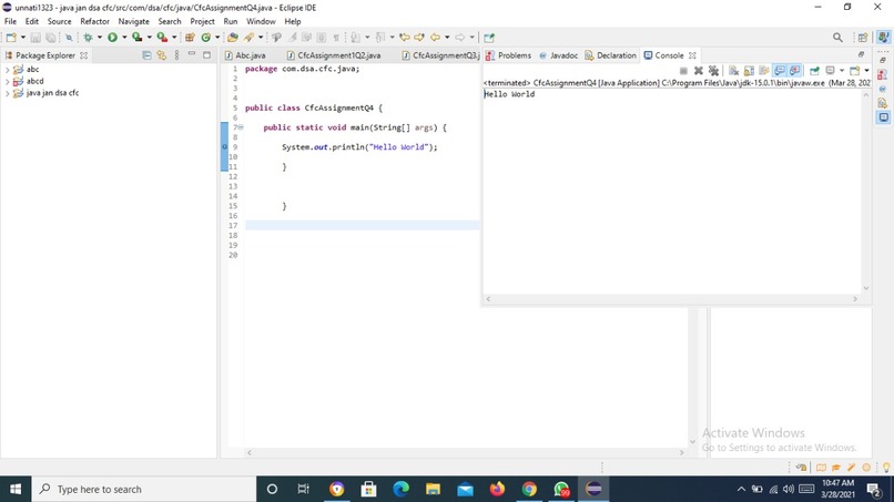 Hello World – screenshot 1