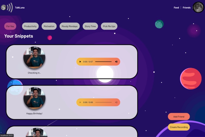 Luna Talks – screenshot 2