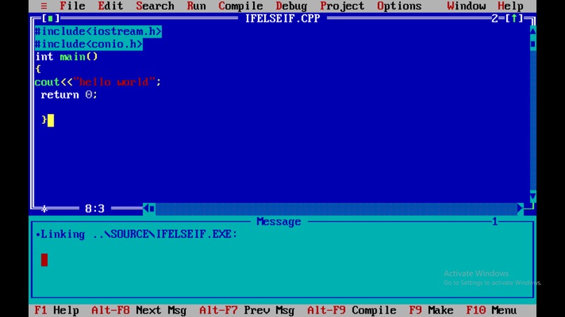 HELLO WORLD PROGRAM – screenshot 1