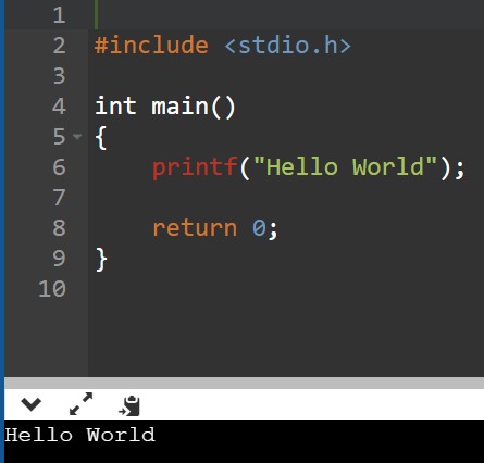 Hello world – screenshot 1