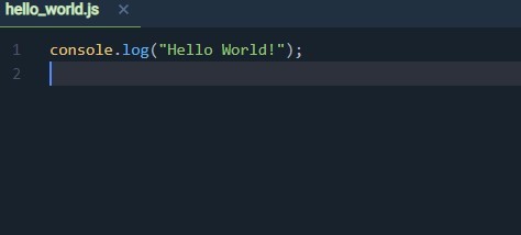 Hello World in new lang – screenshot 1