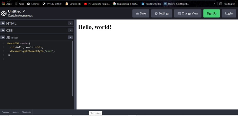 Hello World! – screenshot 1