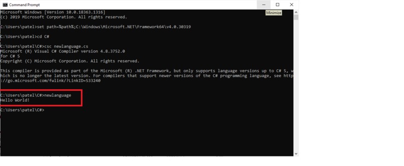 Say "Hello World" – screenshot 2