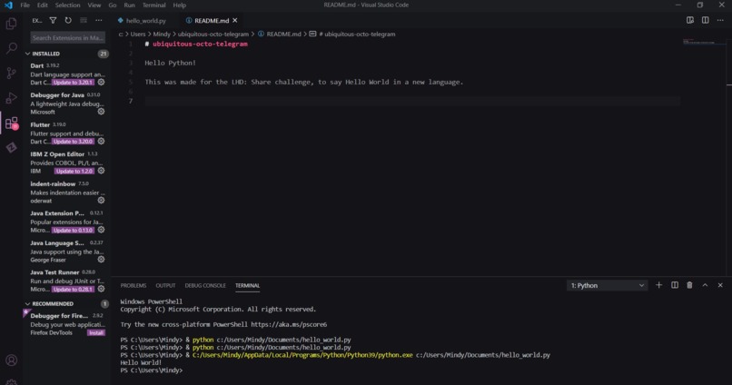 Hello Python! – screenshot 1