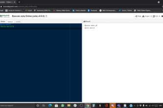 Hello World In Julia