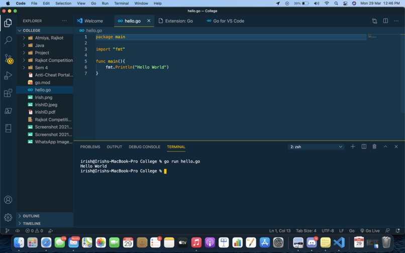 Hello World in New Language – screenshot 1