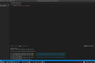 Hello World in a New Language.