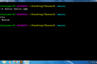 Hello World in C++