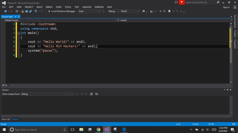 Hello World! – screenshot 1
