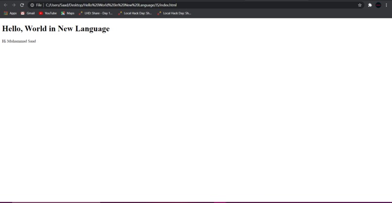 Hello, world in New Languages – screenshot 3