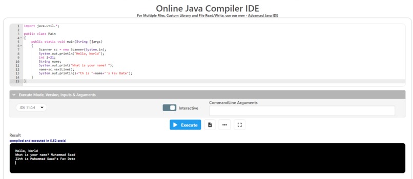 Hello, world in New Languages – screenshot 1