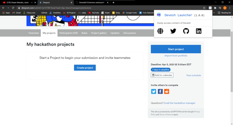 Browser Extension – screenshot 1