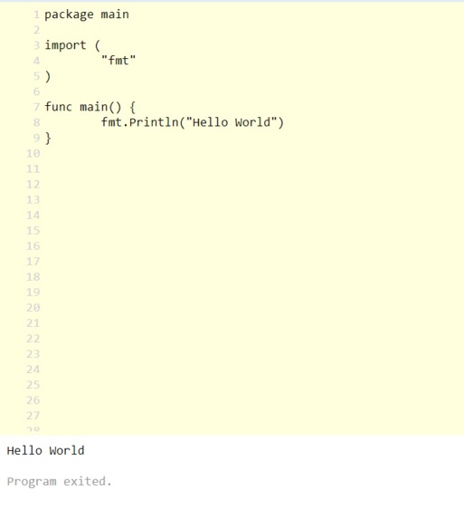 Hello World – screenshot 1