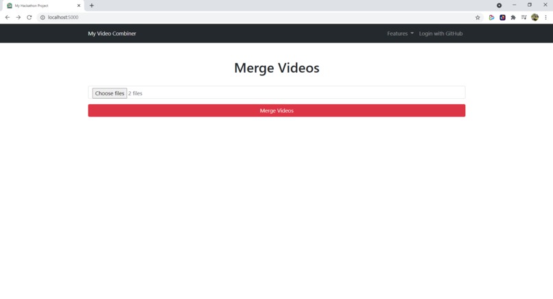 Video Merger using starter pack – screenshot 2