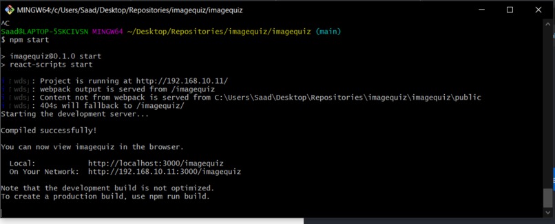 Build with Starter Pack Using Node.js – screenshot 1