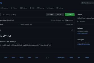 Hello, World in a new language
