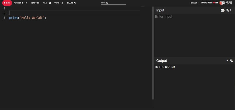 Hello World – screenshot 1