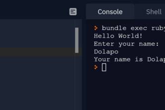 Hello World in Ruby