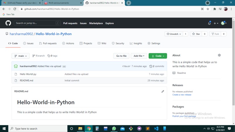 Hello World! – screenshot 1