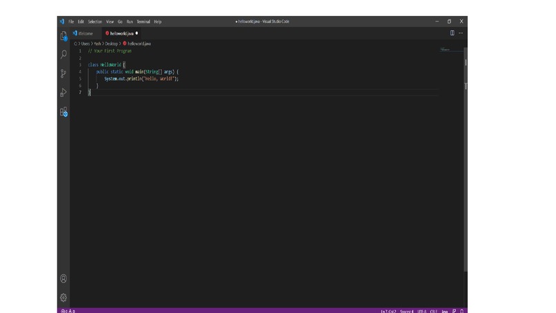 say Hello world in New language – screenshot 1