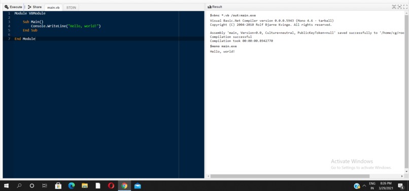 Hello, World in a New Language – screenshot 1