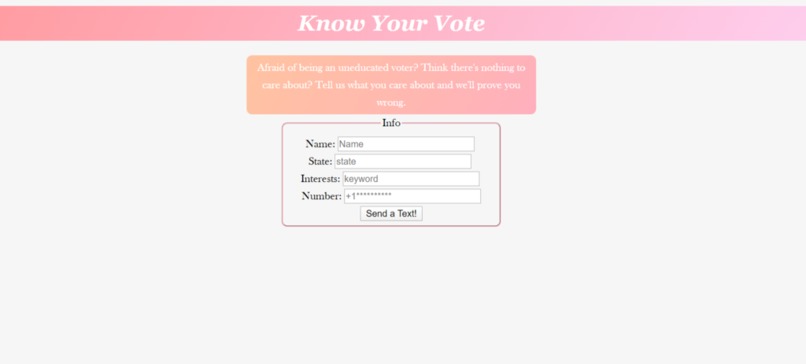 Know Your Vote – screenshot 1