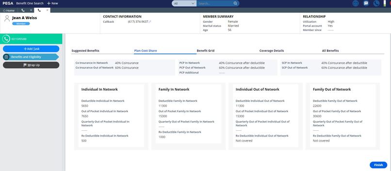One Benefit solution – screenshot 3