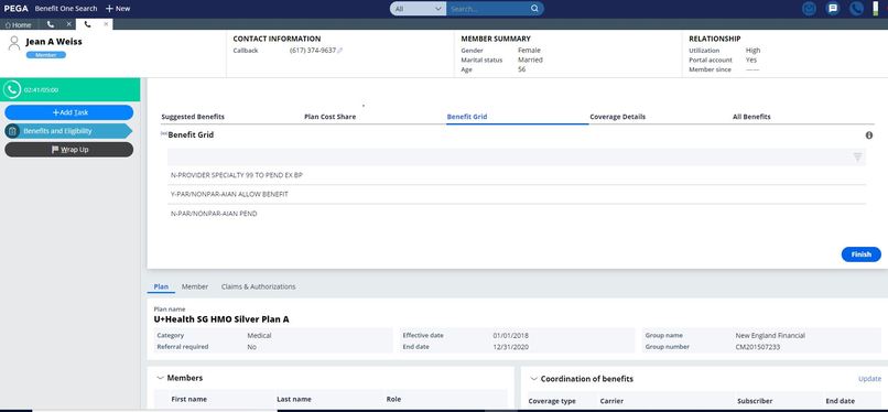 One Benefit solution – screenshot 5