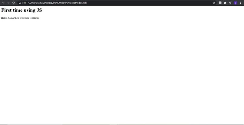 Hello World in a New Language (JS) LHD: Share – screenshot 1