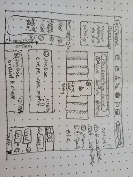 Facebook Drop Page redesign – screenshot 1