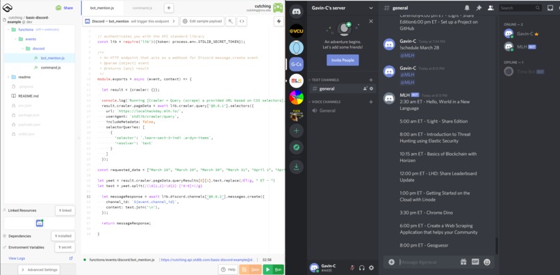 Discord web scraper – screenshot 1