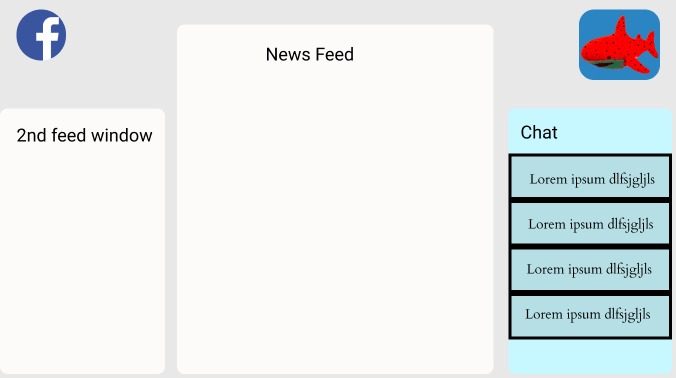 Facebook Redesign – screenshot 1
