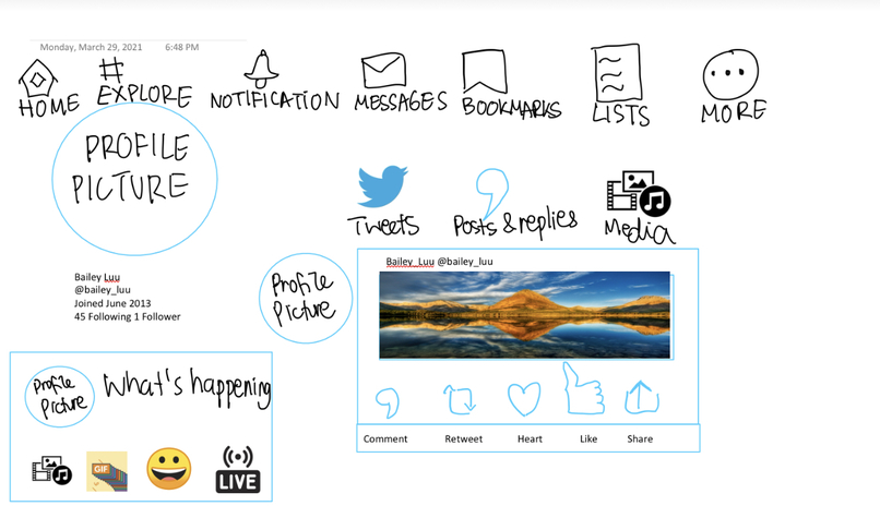 Redesign Twitter – screenshot 1