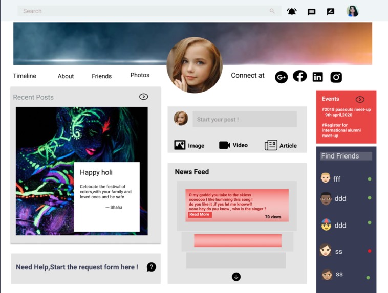 Redesign Instagram – screenshot 1