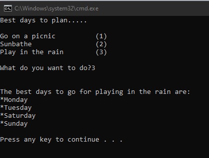Use Weather Data – screenshot 1