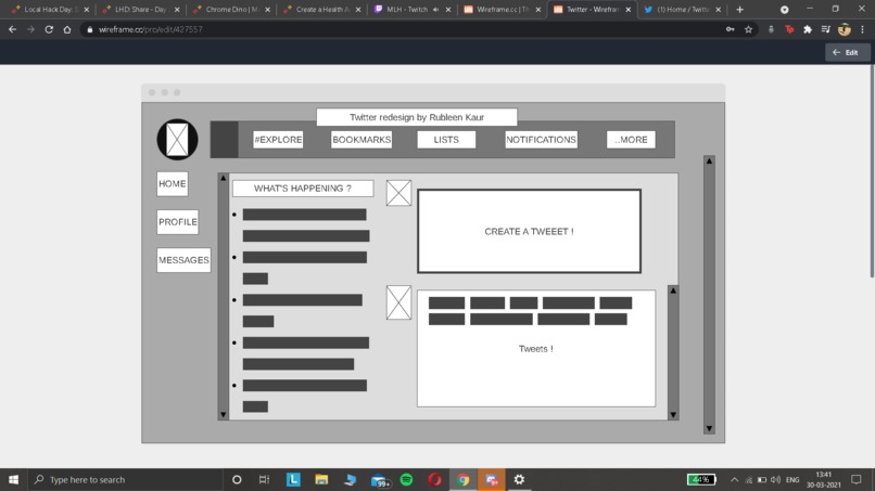 Twitter Share Website Redesign  – screenshot 1