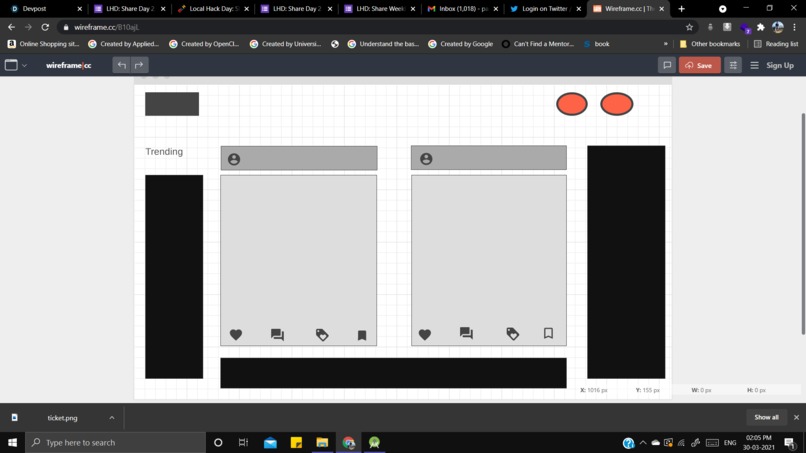 Redesigning Instagram Layout – screenshot 1