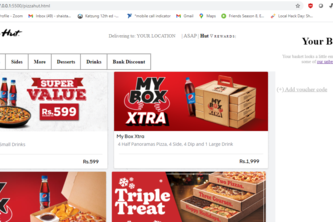 Pizzahut website