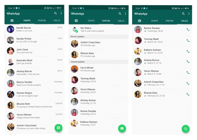 WhatsApp Clone – screenshot 1