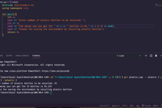 Reuse Single Waste Plastic with C++