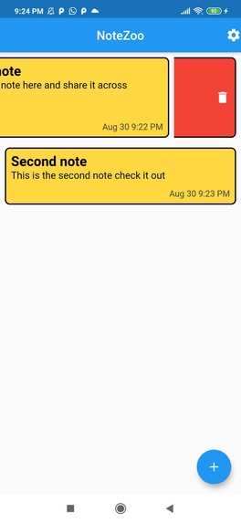 Notes App redesign – screenshot 1