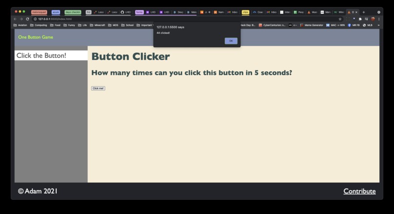 Create a One Button Game – screenshot 1