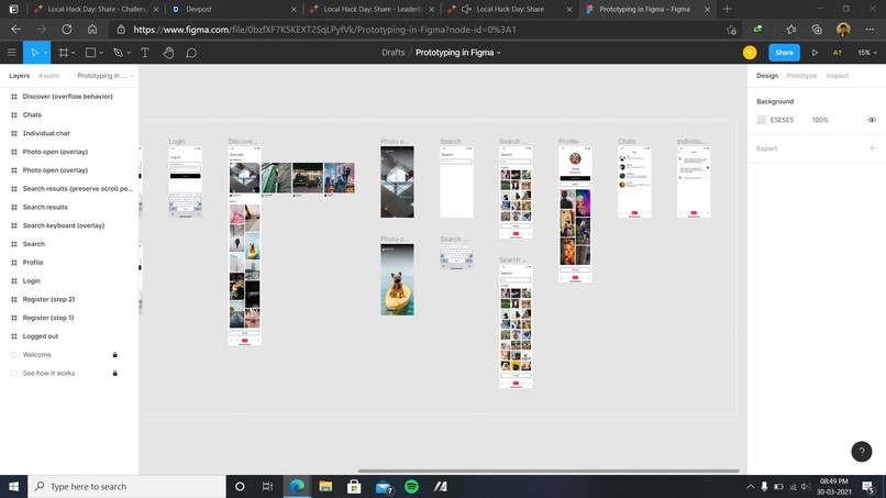 Mobile App Prototype – screenshot 1