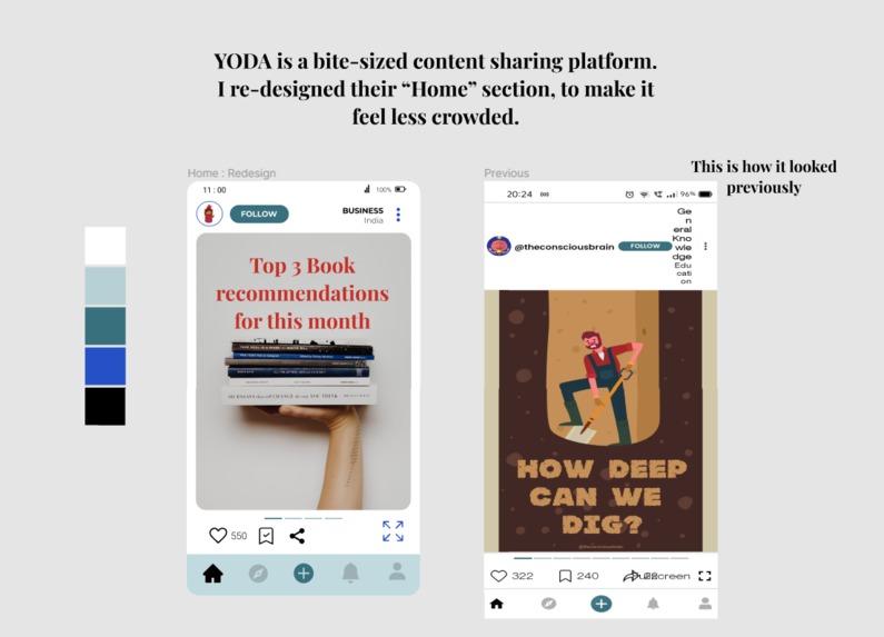 Redesign favorite Mobile app – screenshot 1