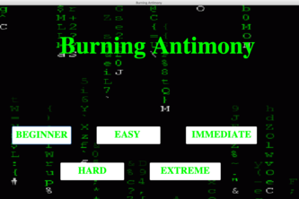 Burning Antimony
