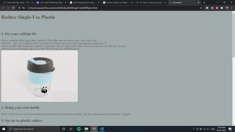  Reduce Single-Use Plastic – screenshot 1