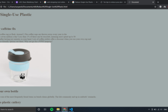  Reduce Single-Use Plastic